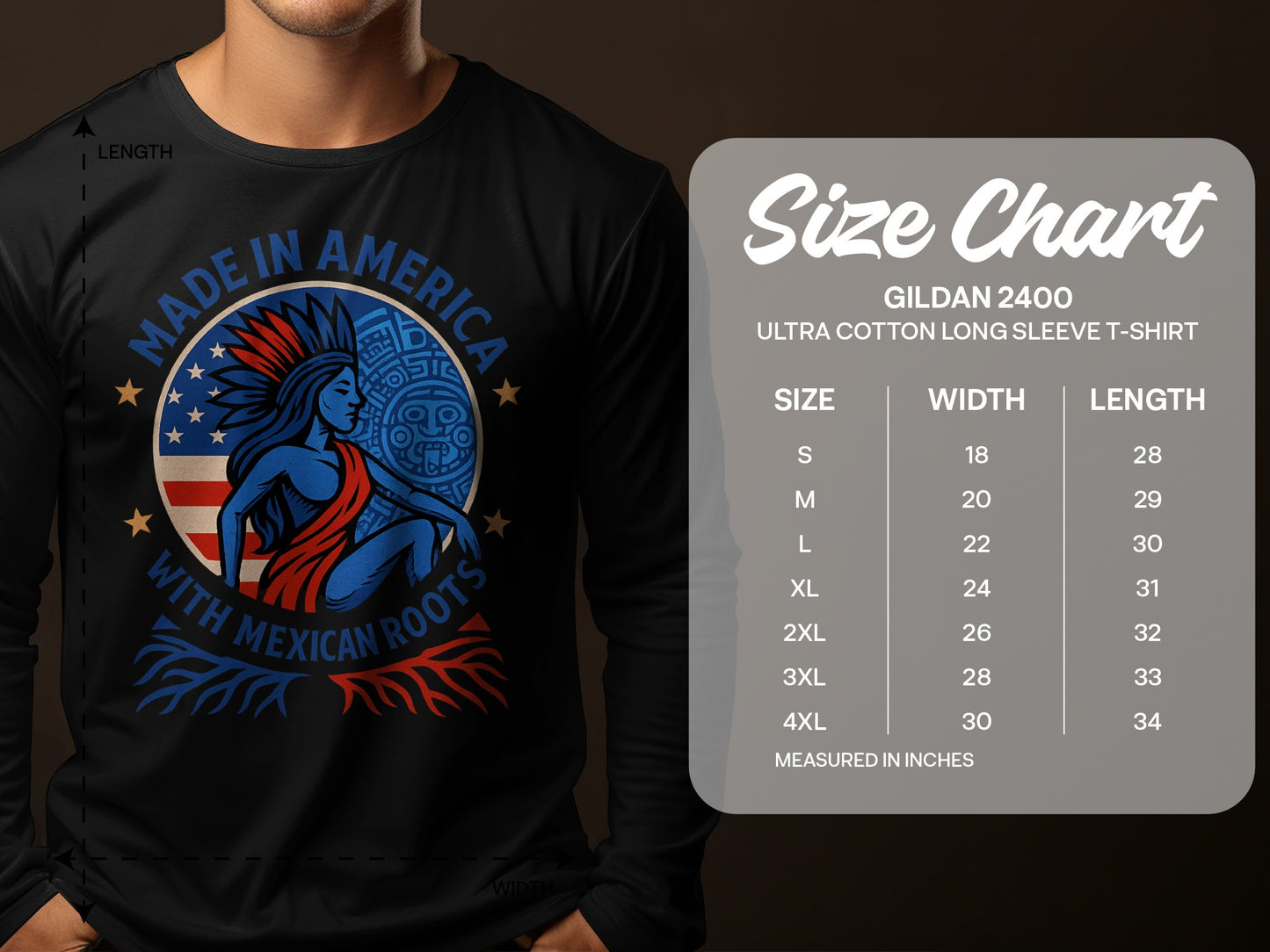 Made in America with Mexican Roots graphic shirt