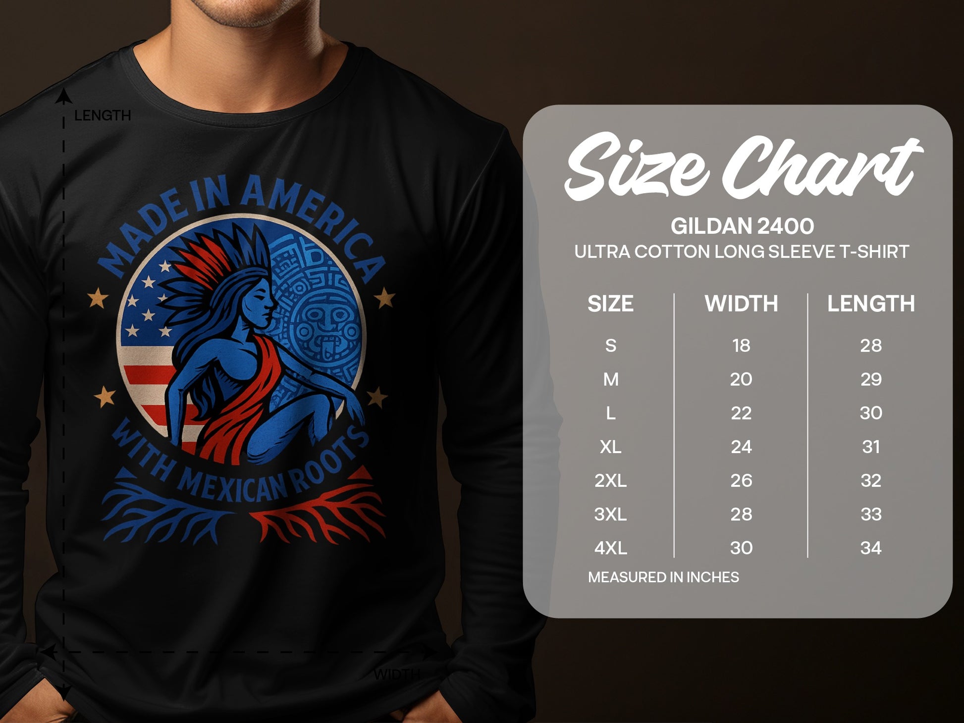 Made in America with Mexican Roots graphic shirt