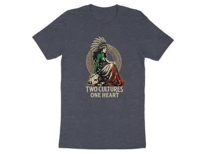 Two Cultures One Heart Graphic Design Shirt product