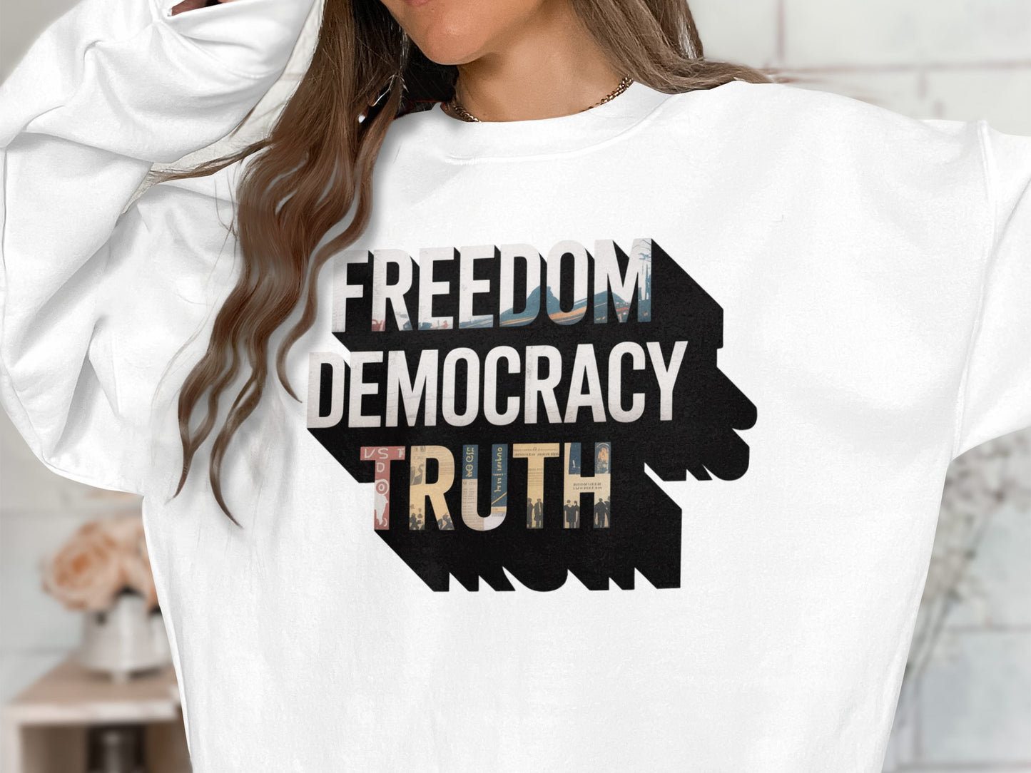 Freedom Democracy Truth Graphic Casual product type