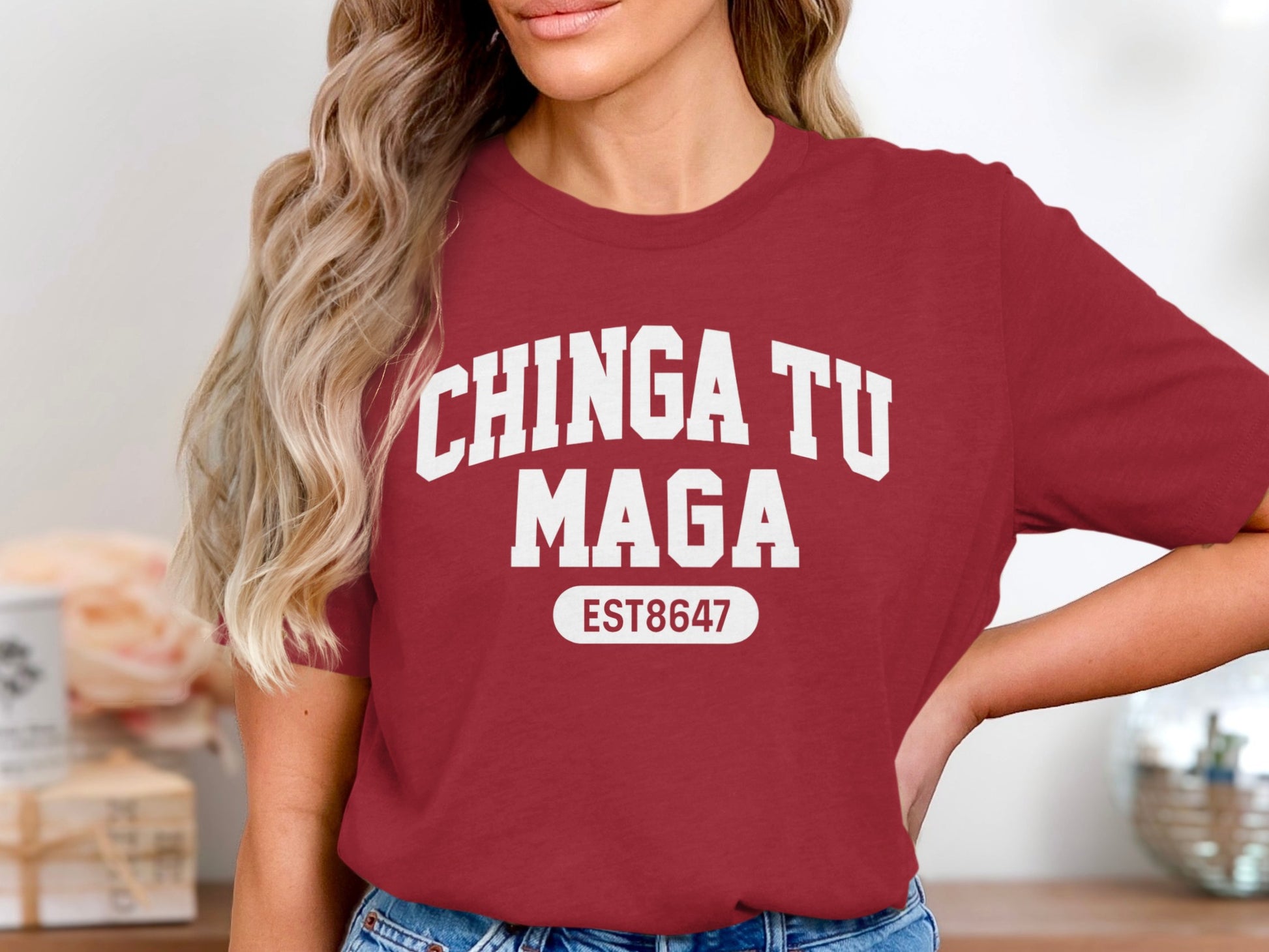 Chinga Tu Maga EST8647 Graphic Tee Shirt