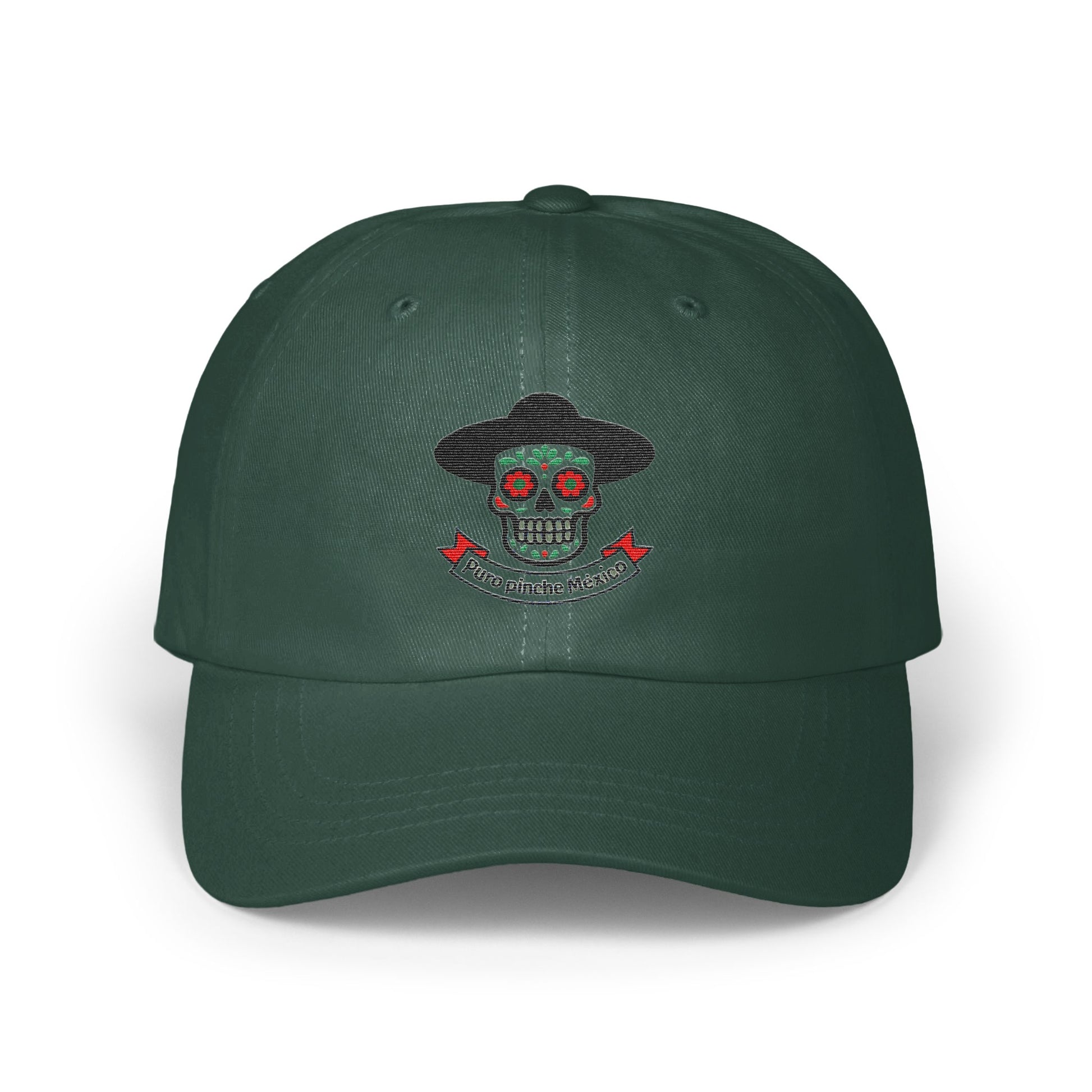 Mexican Skull Design Green Baseball Cap product