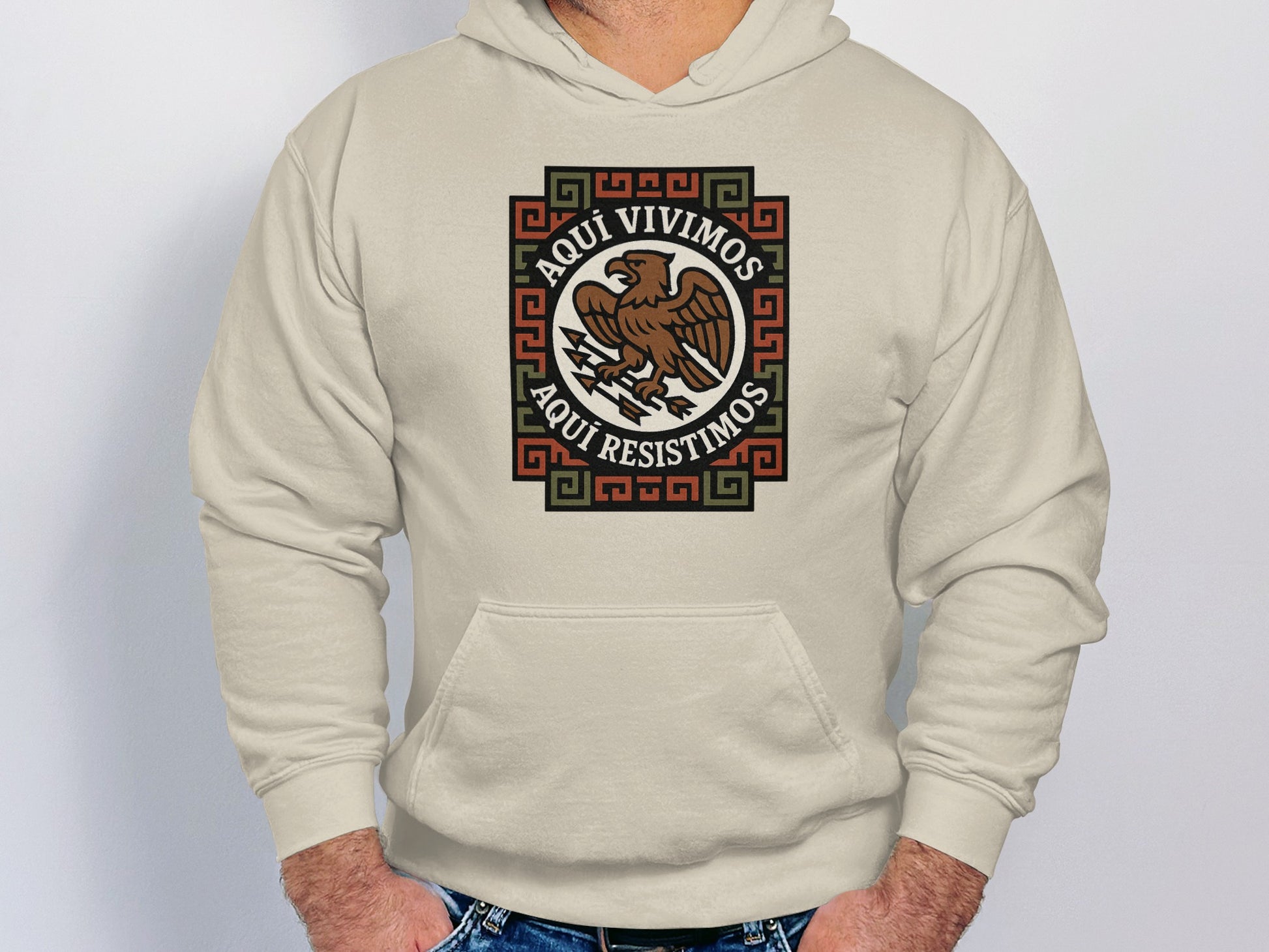 Aquí Vivimos Aquí Resistimos Statement Hoodie product type