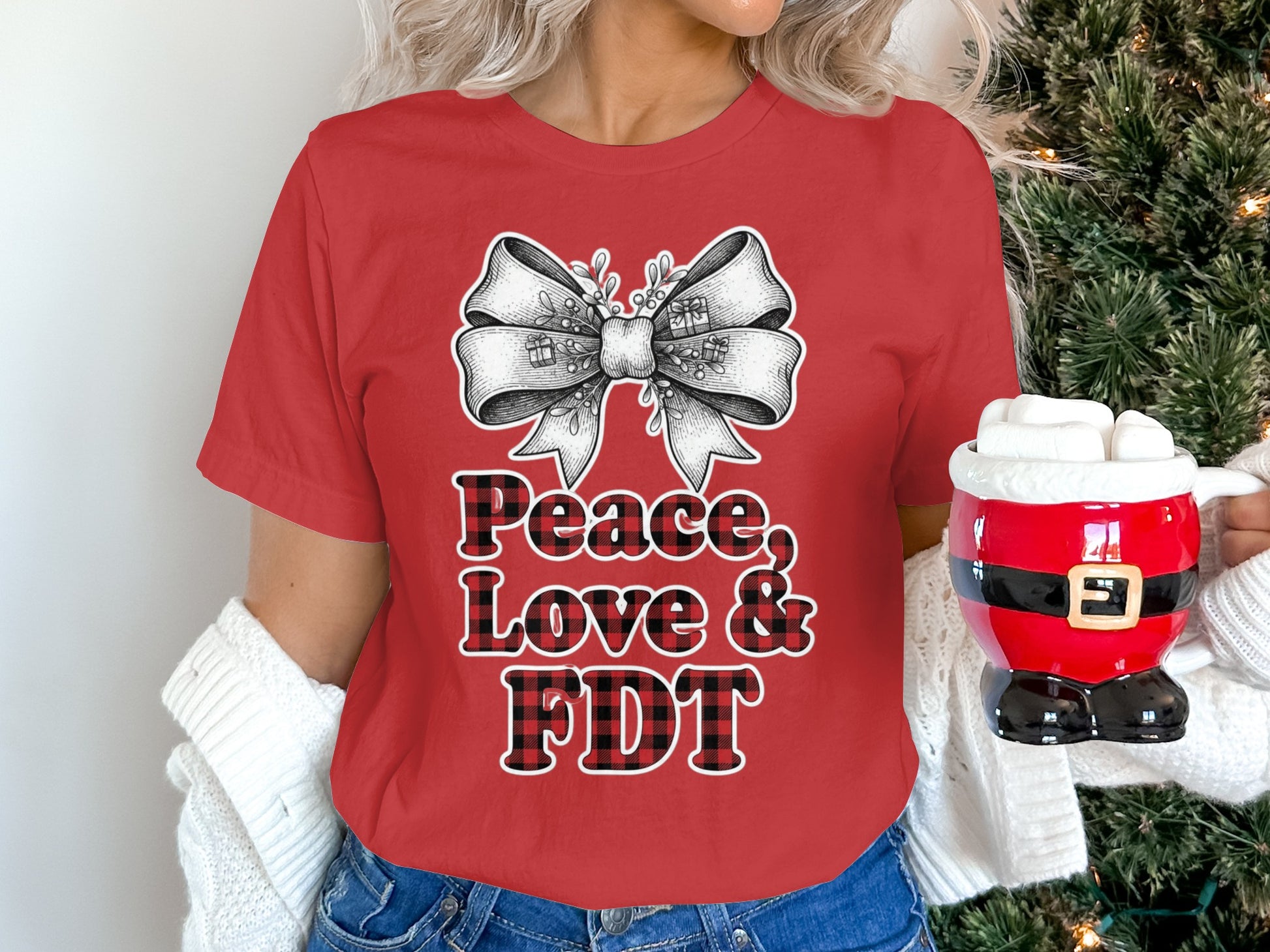 Peace Love FDT Women's Graphic Tee Shirt