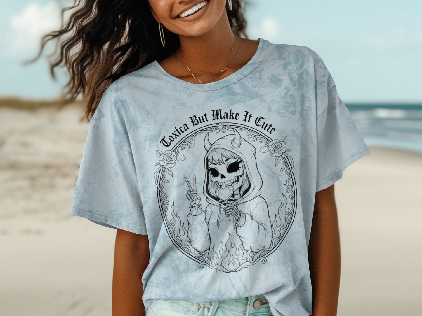 Toxica But Make It Cute Graphic T-Shirt For Women