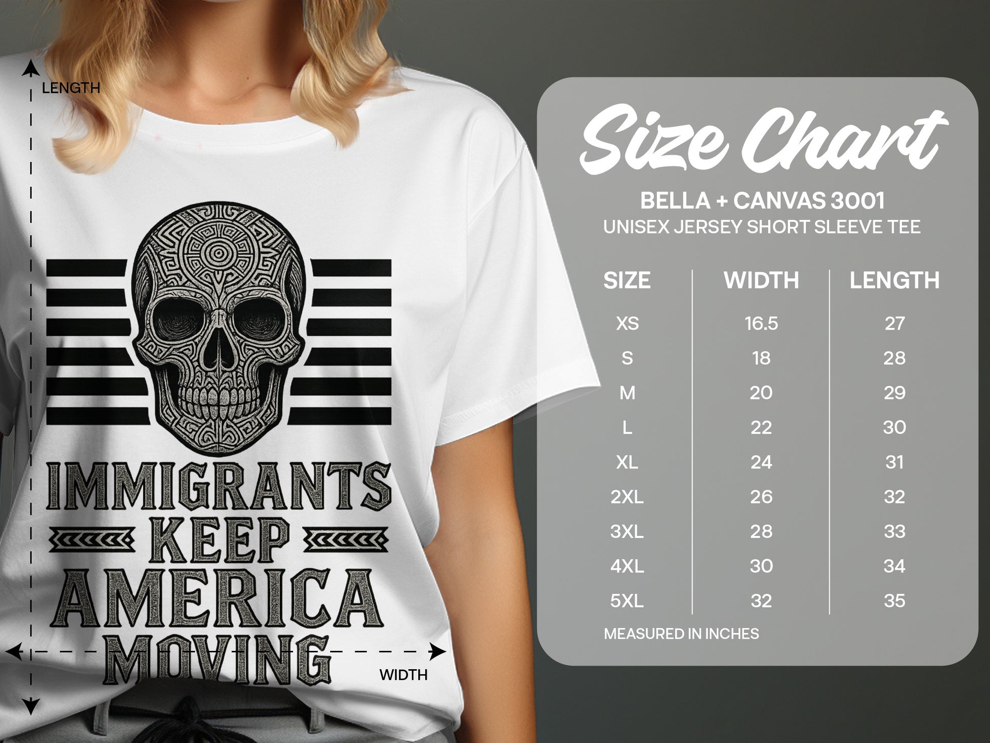 Immigrants Keep America Moving Unisex T-Shirt