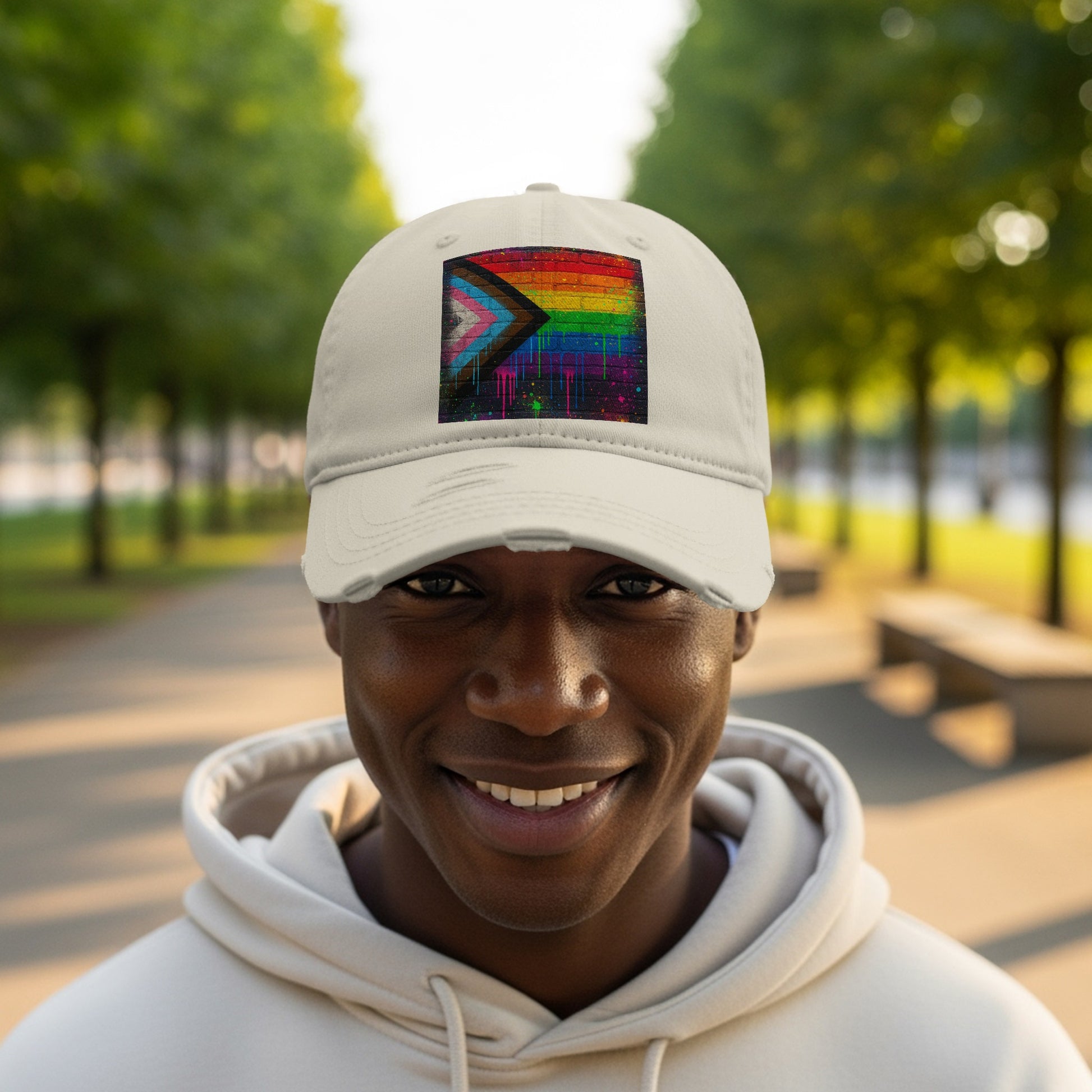 Vibrant Symbolic Hat with Unique Multicolored Design product