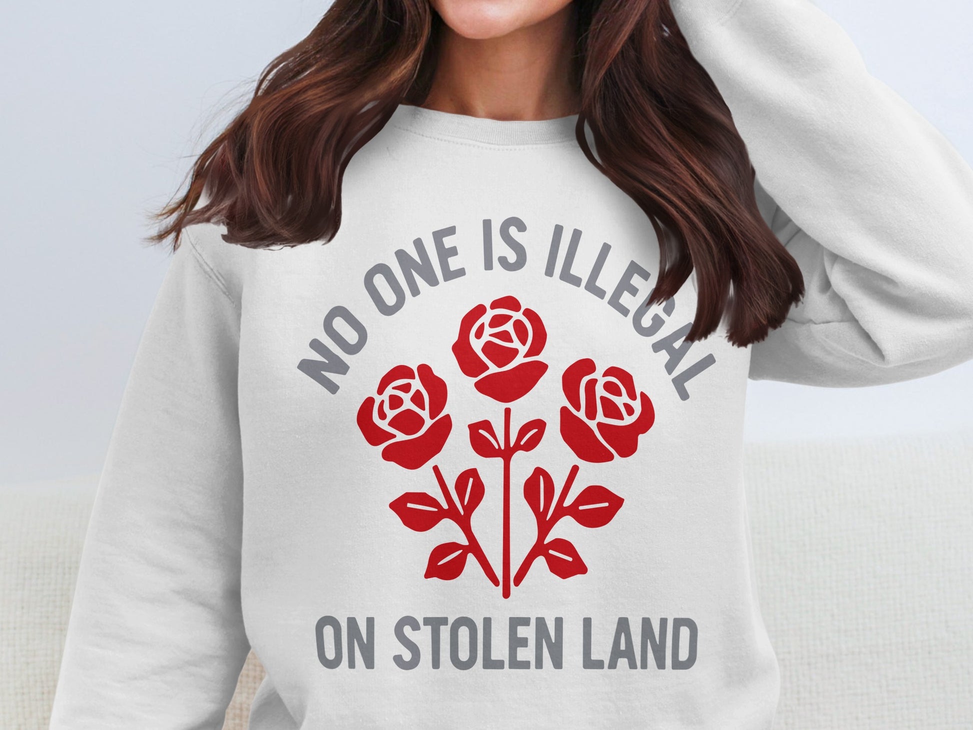 No One Is Illegal On Stolen Land Sweatshirt Product