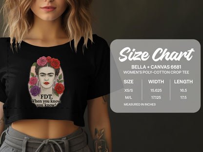 FDT When you know you know crop tee product