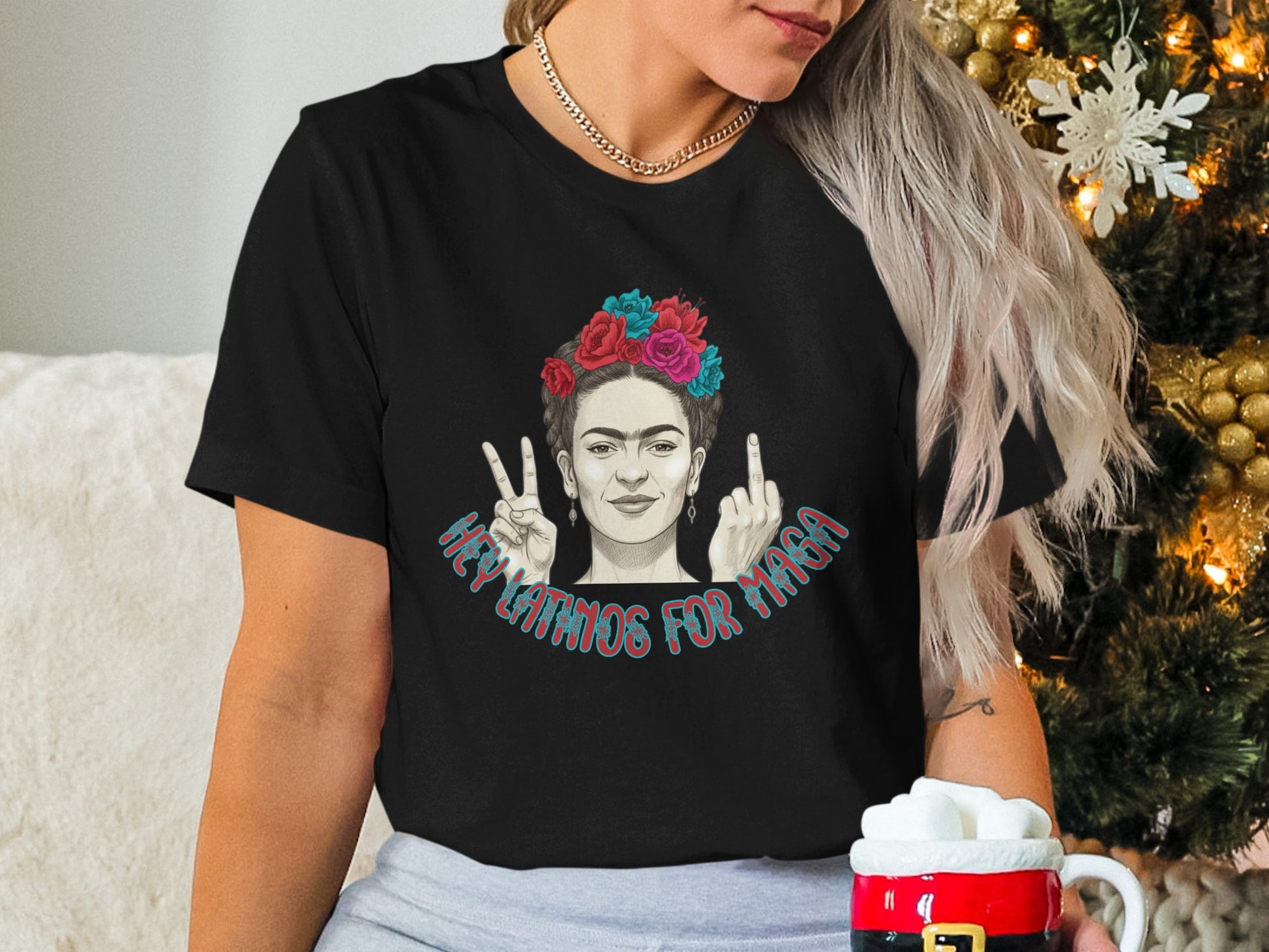 Hey Latinos For Narca Graphic T-shirt