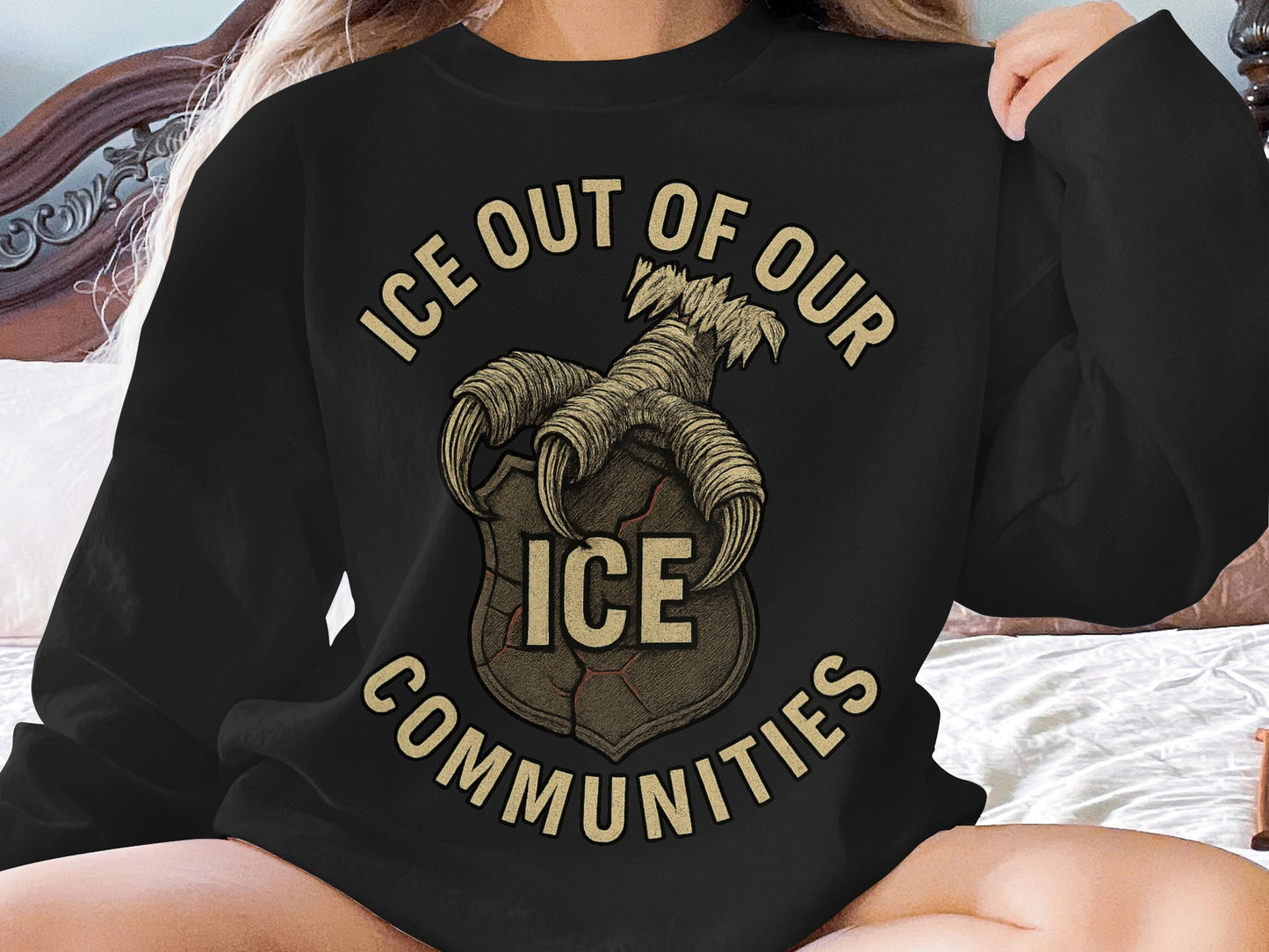 ICE Out of Our Communities Graphic Apparel product type
