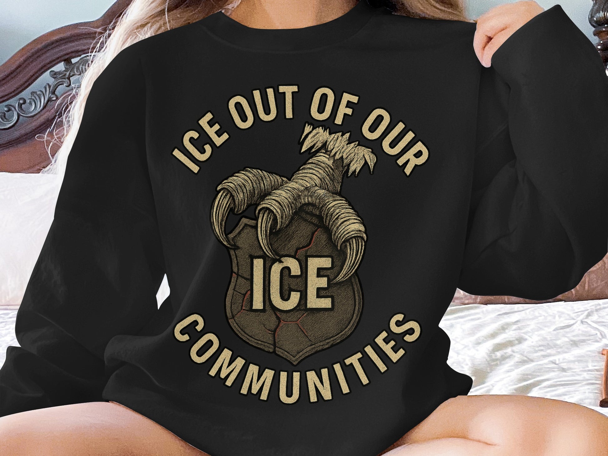 ICE Out of Our Communities Graphic Apparel product type