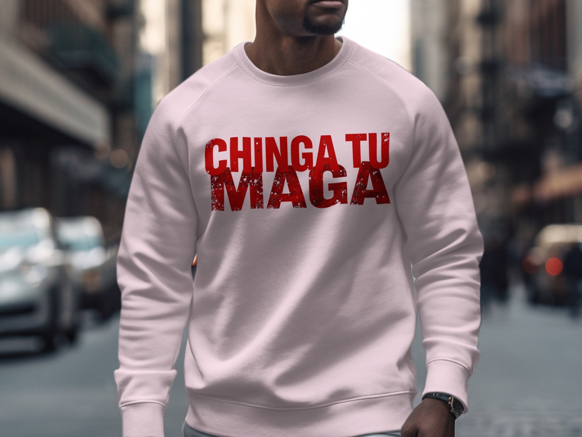 CHINGA TU MAGA sweatshirt perfect for bold statements