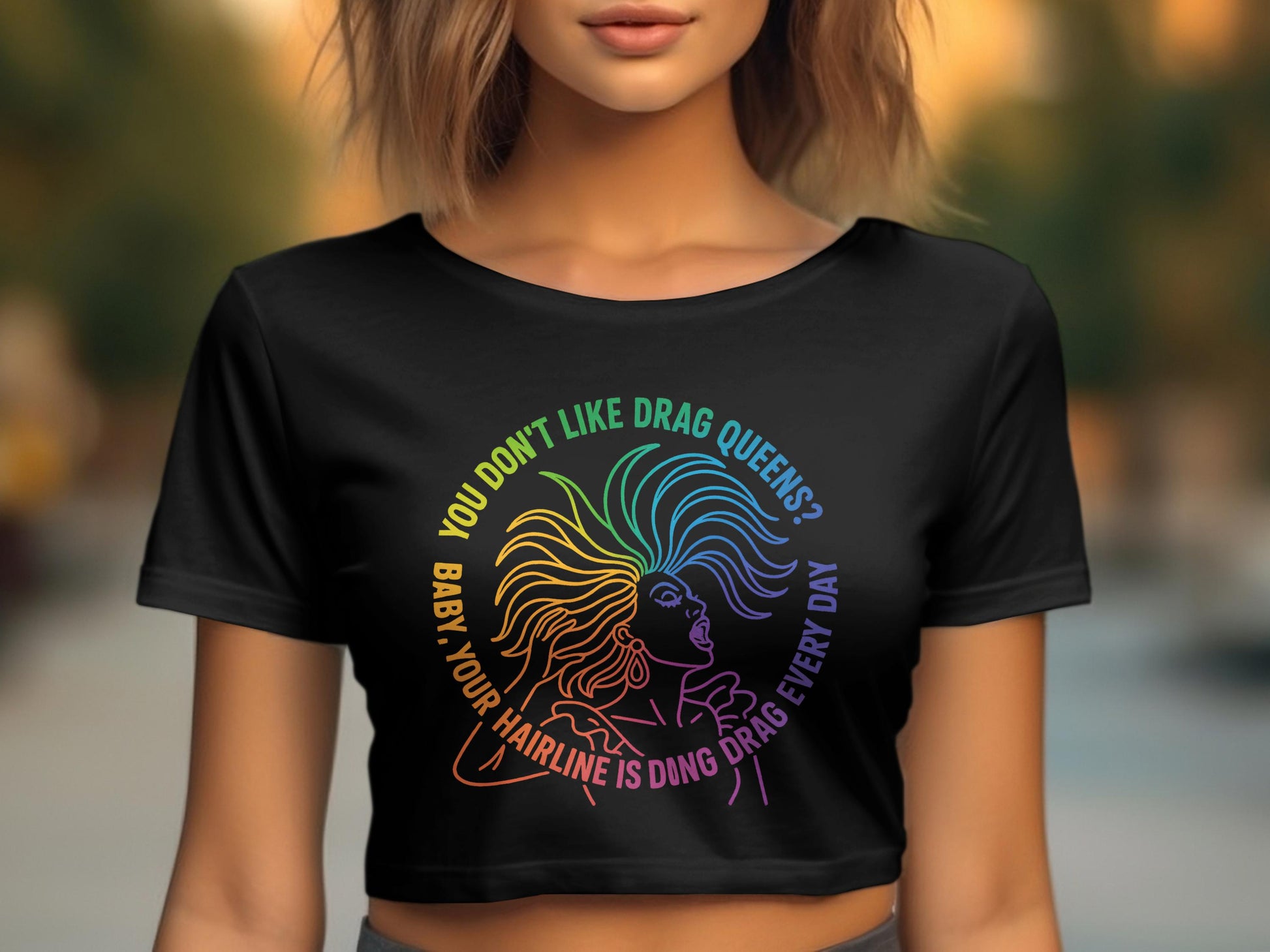 You Don't Like Drag Queens Baby Crop Top product type