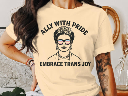 Ally With Pride Embrace Trans Joy Shirt product