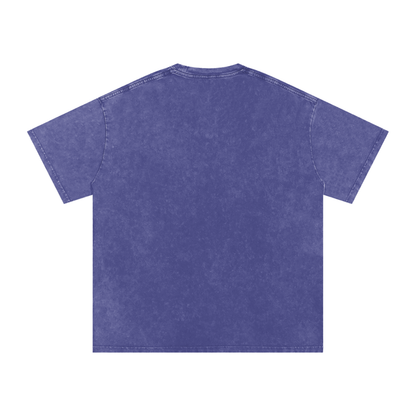 Amexican Pride Subtle FDT Design Snow Washed Oversized Cotton T-Shirt