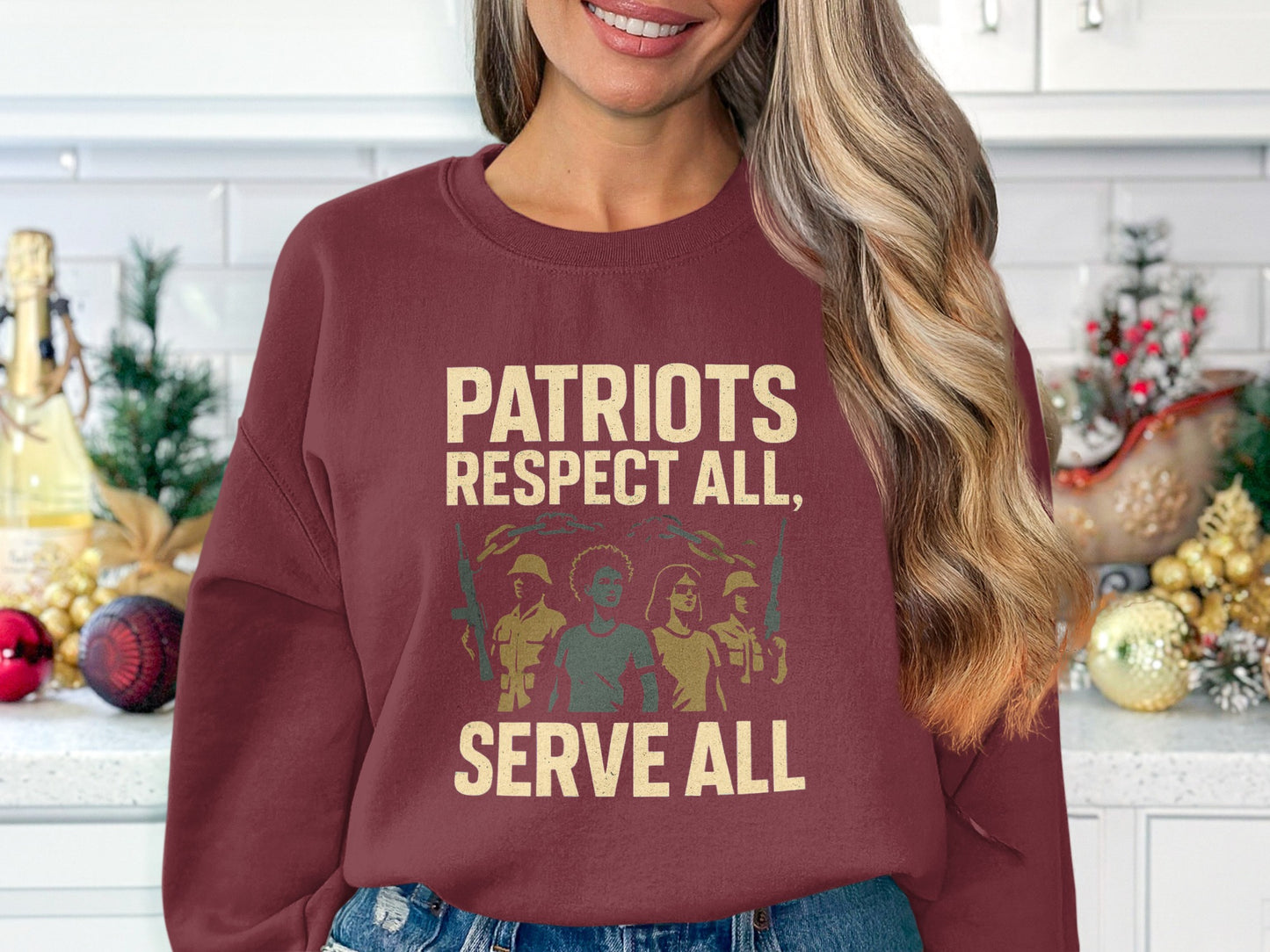 Patriots Respect All Serve All Sweatshirt product type