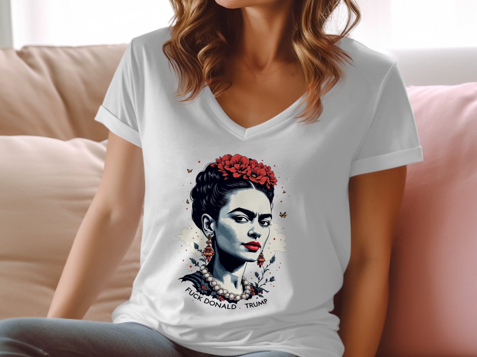 Artistic Anti-Trump Statement Graphic Tee product