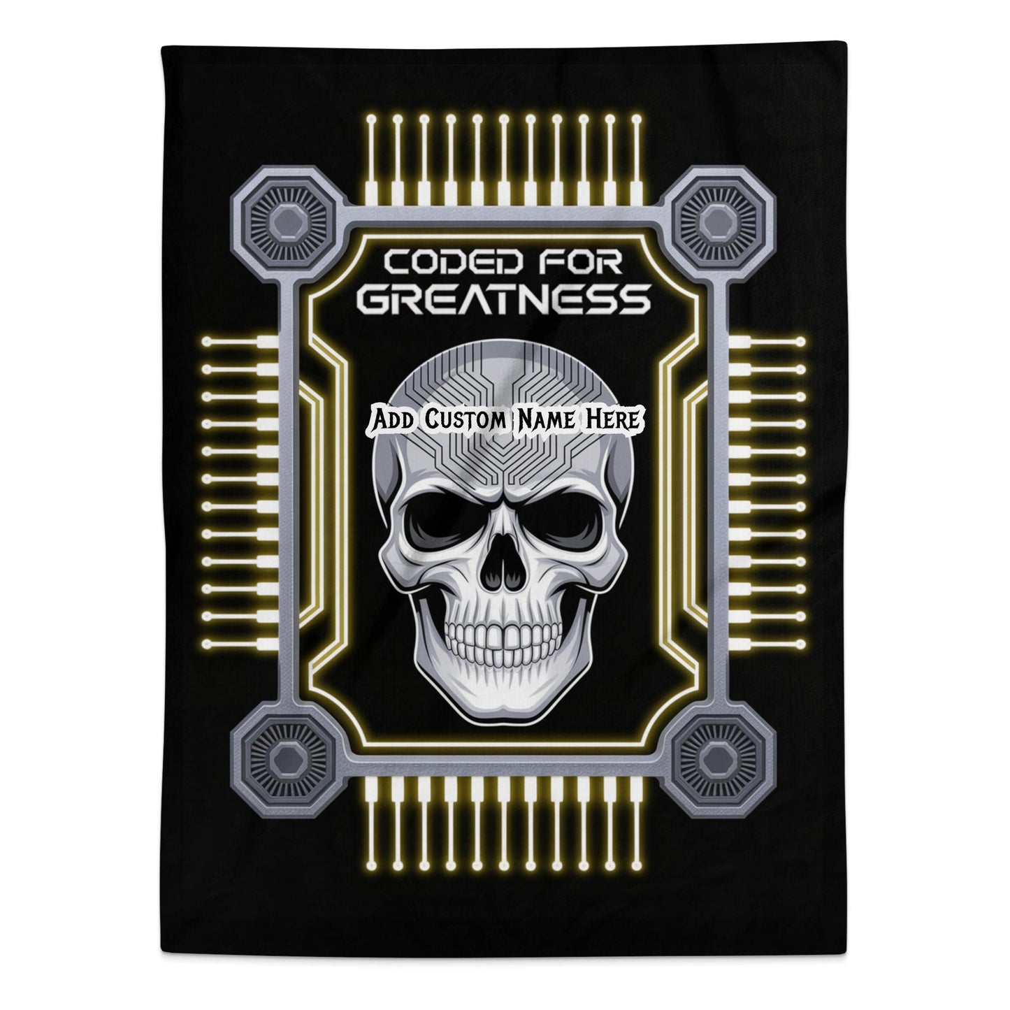 Coded for Greatness Skull Customizable Product