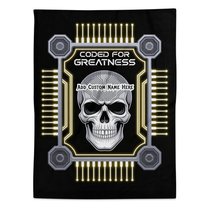 Coded for Greatness Skull Customizable Product