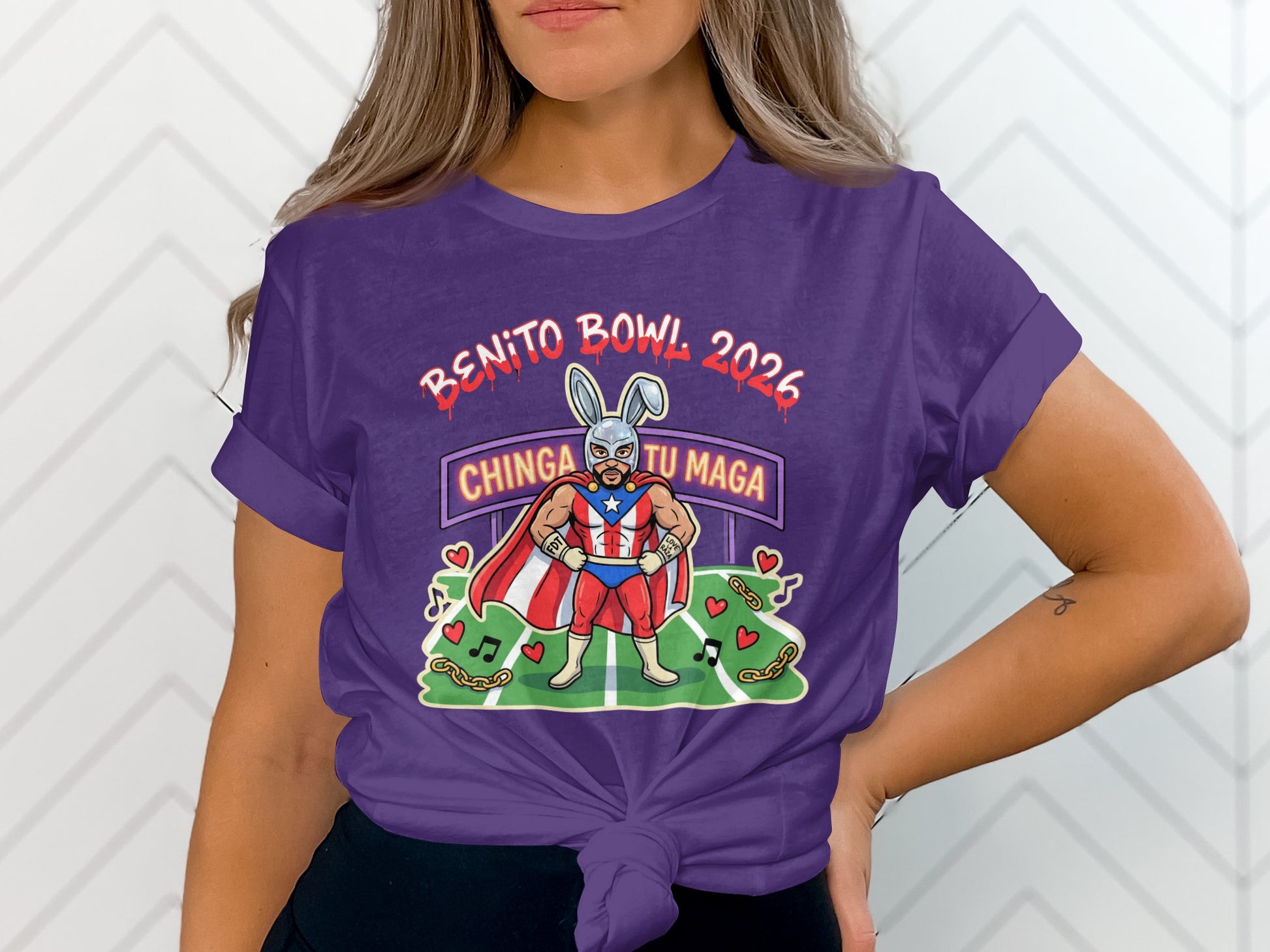 Benito Bowl 2026 Chinga Tu Maga Graphic Tee