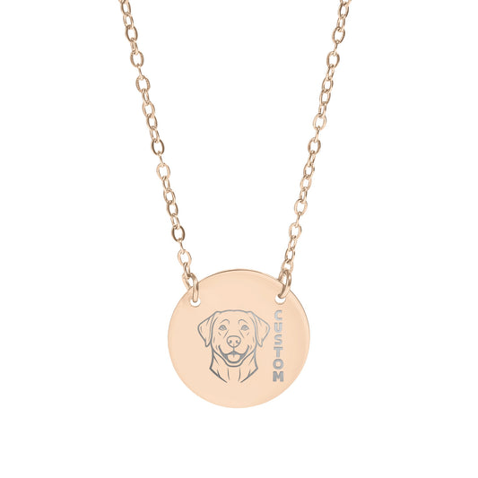 Smiling Dog for Custom or Personalized Necklace Design