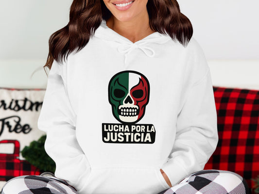 Lucha Por La Justicia Skull Graphic Hoodie product