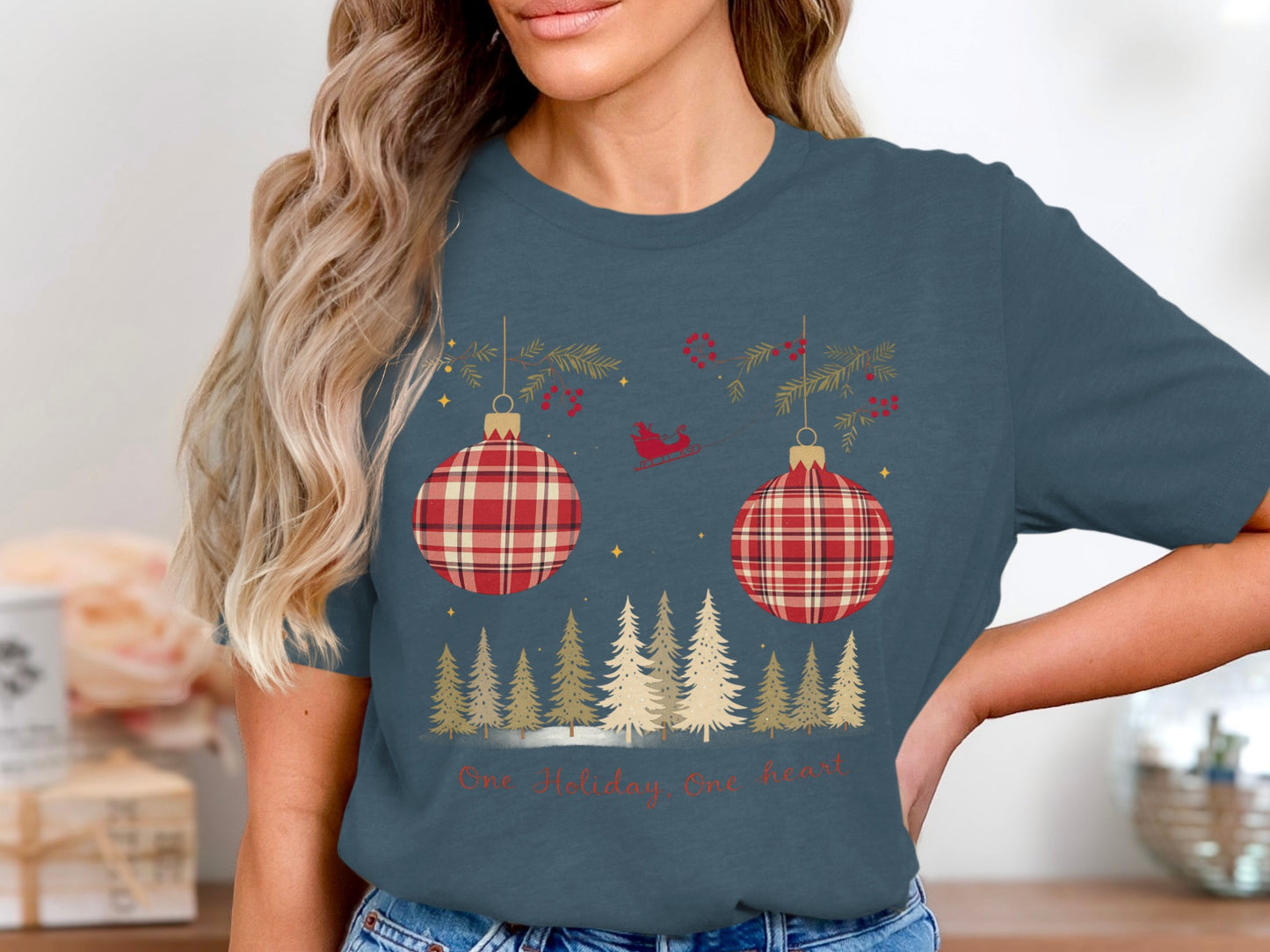 One Holiday One Heart Christmas T-Shirt