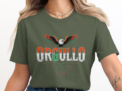 Orgullo with Eagle and Painted Letters T-Shirt Product