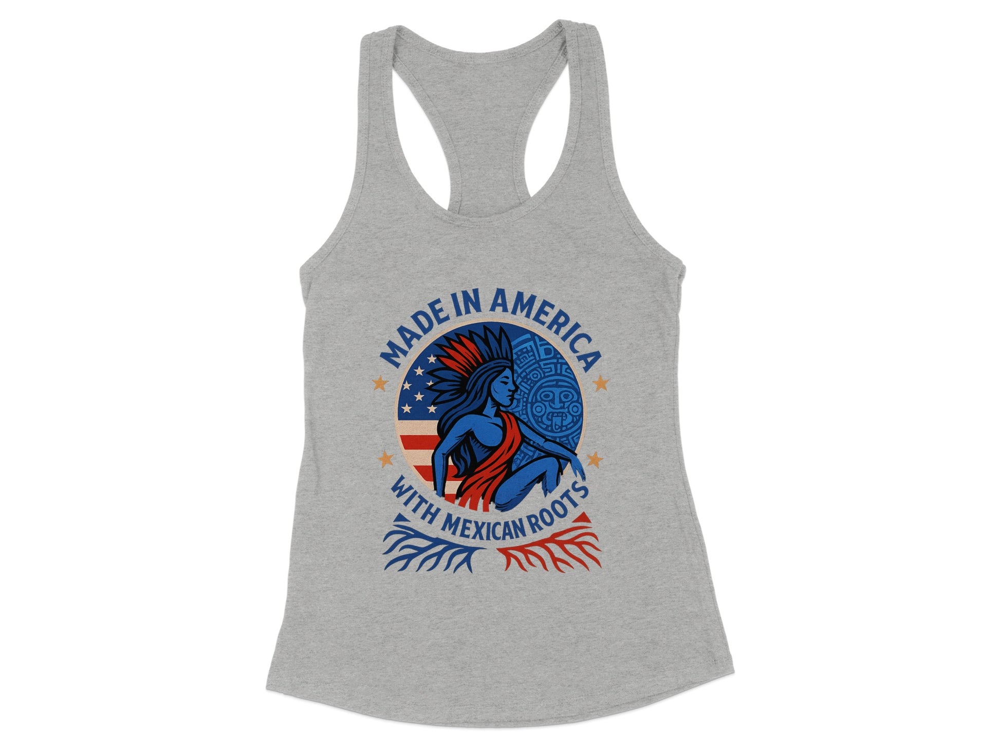 Made in America with Mexican Roots Graphic Tank Top