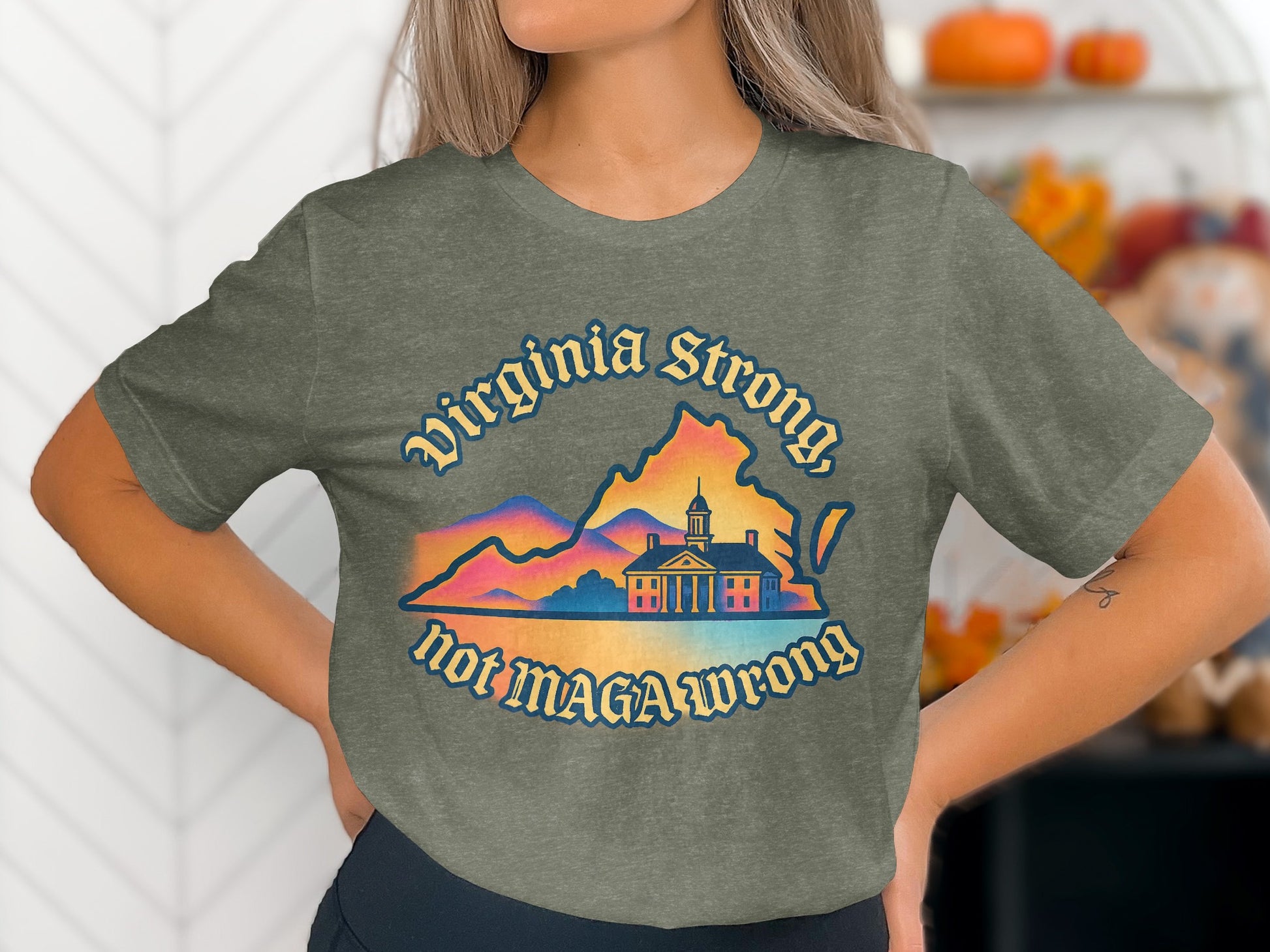Virginia Strong Not MAGA Wrong T-shirt product type