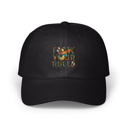 Trendy Colorful Embroidered Design Black Hat product