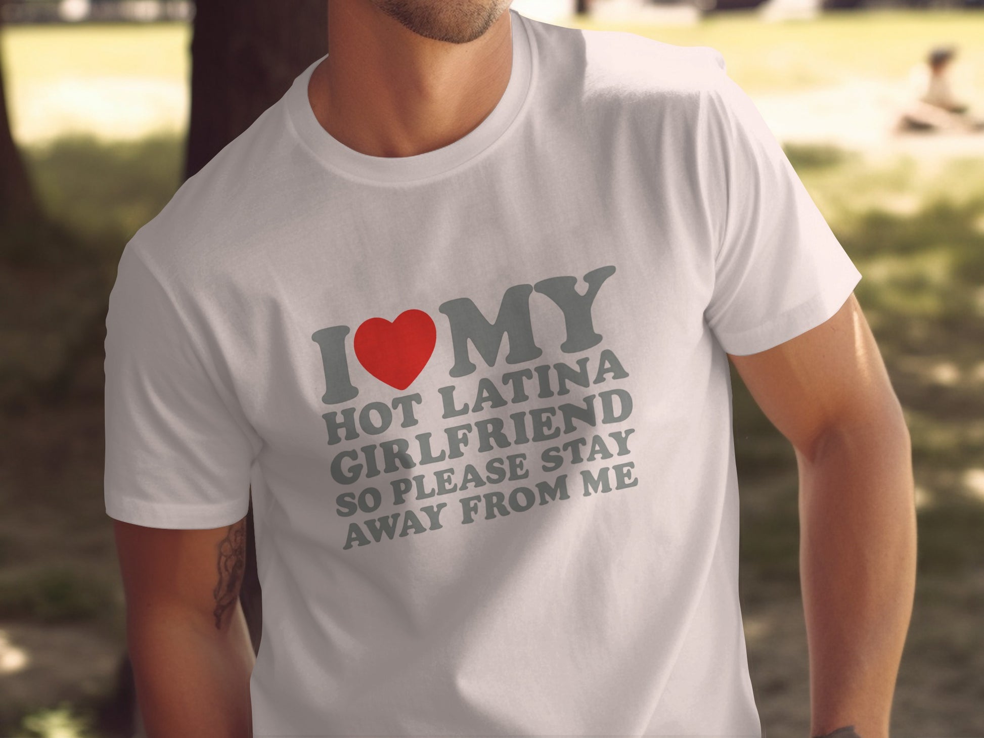 I Love My Hot Latina Girlfriend Statement Apparel product