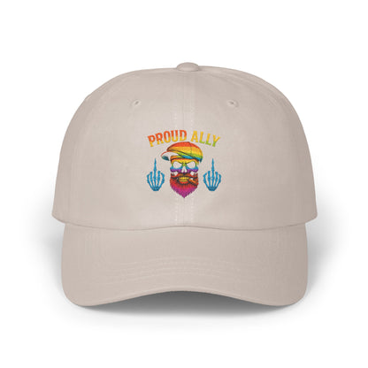 Proud Ally Embroidered Cap with Skull Design product