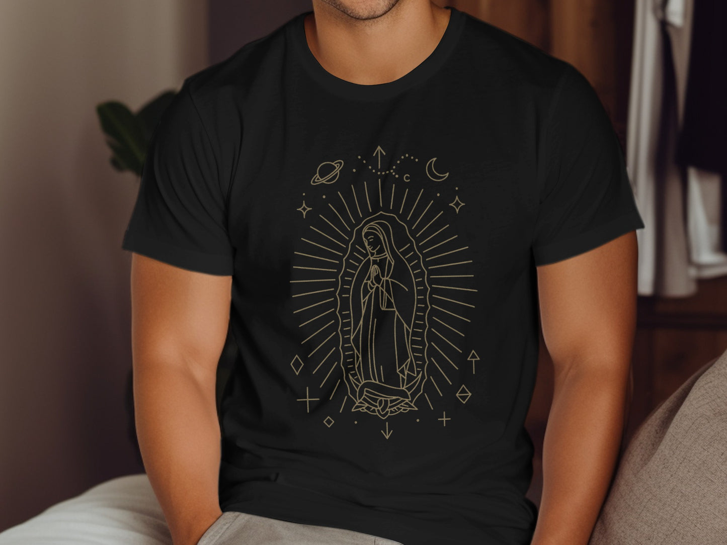 Celestial Virgin Mary Graphic Men's T-Shirt product type