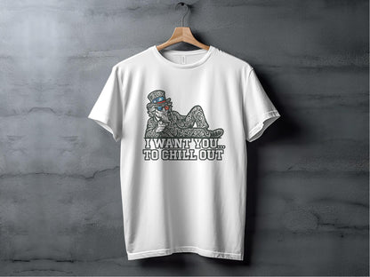 I Want You To Chill Out Graphic Tee Shirt product