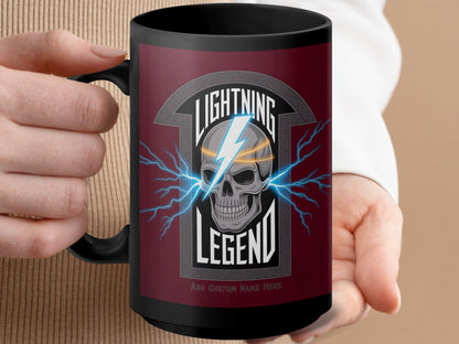 Lightning Legend Skull Mug with Custom Name product
