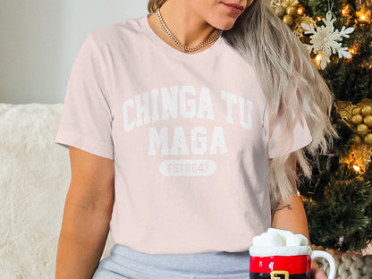 CHINGA TU MAGA EST8647 Graphic Tee for Casual Wear