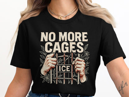 No More Cages ICE Graphic Statement T-Shirt product type