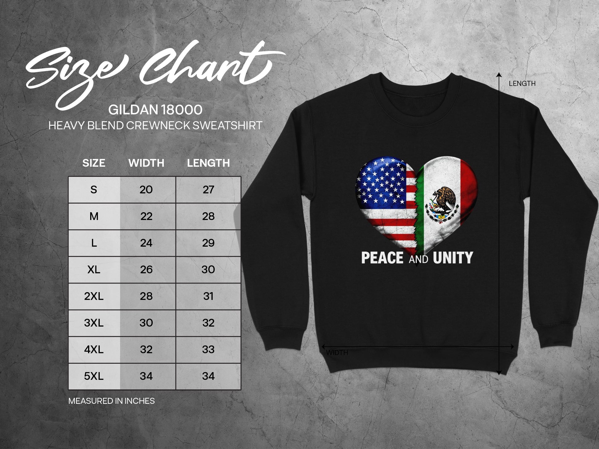 Peace and Unity Heart Flag Crewneck Sweatshirt product
