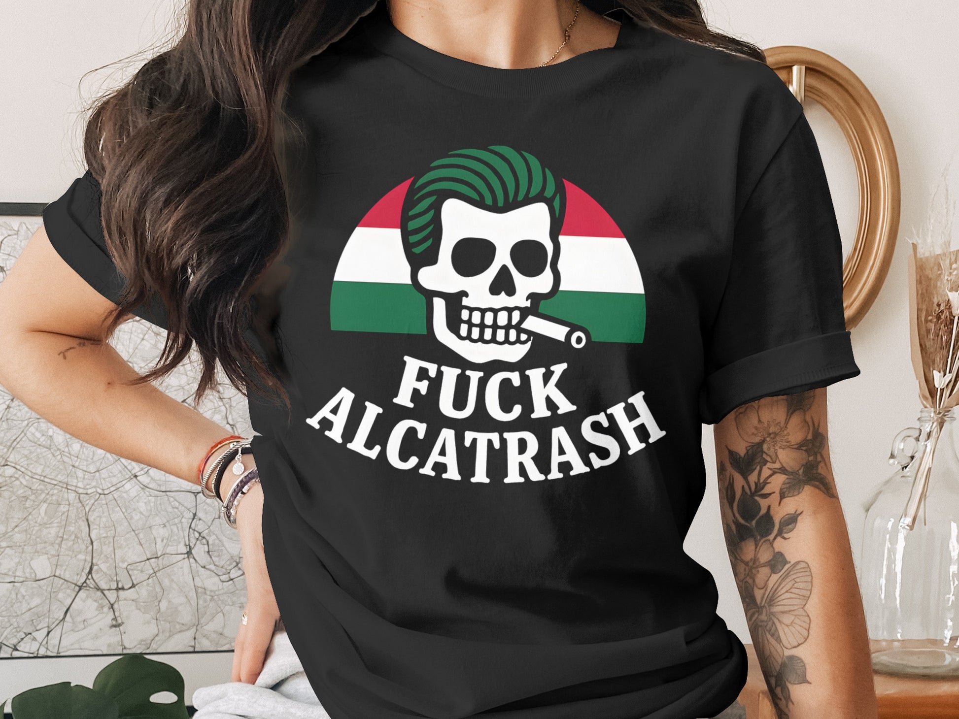 Bold Graphic Tee with Unique Skull Design product type