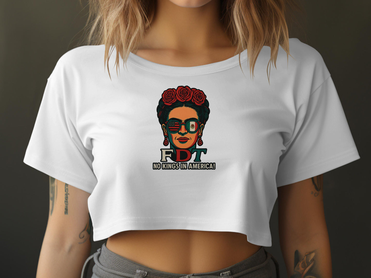 No Kings in America Crop Top Product
