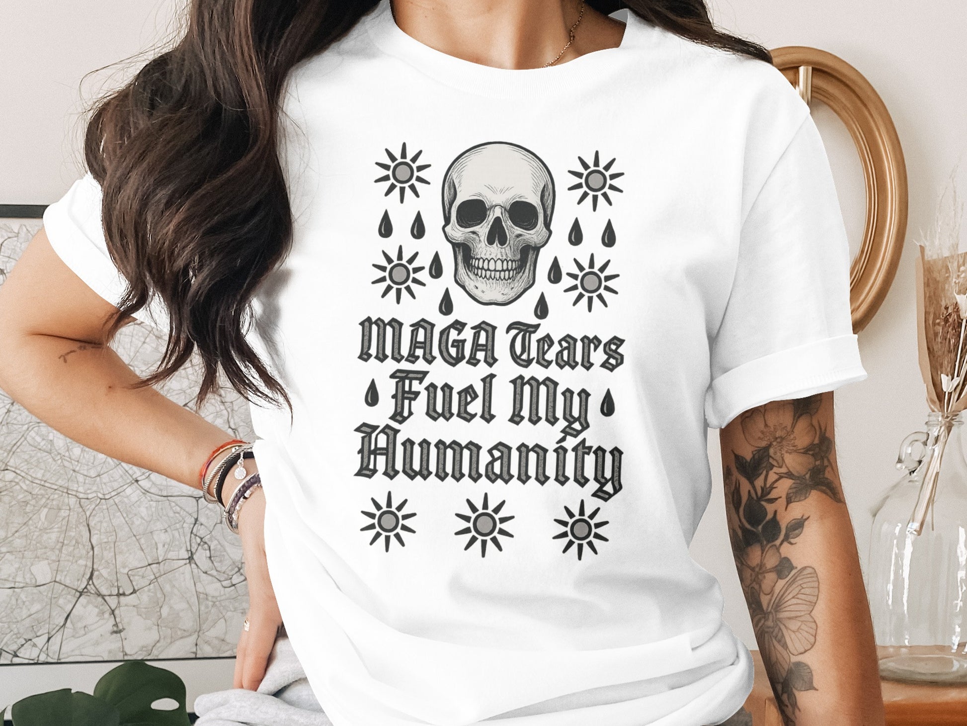 MAGA Tears Fuel My Humanity Graphic Tee