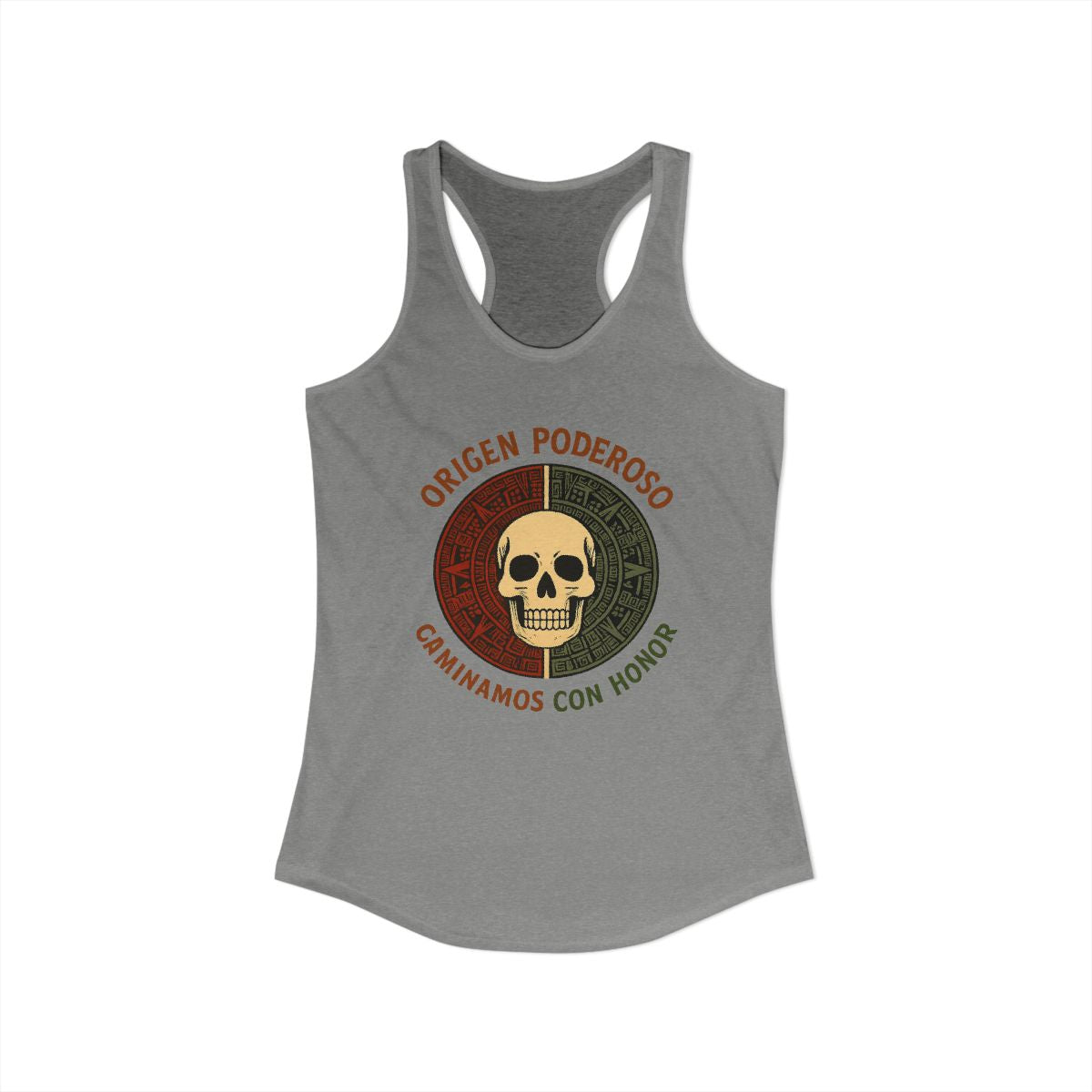 Origen Poderoso Caminamos Con Honor Skull Tank Top