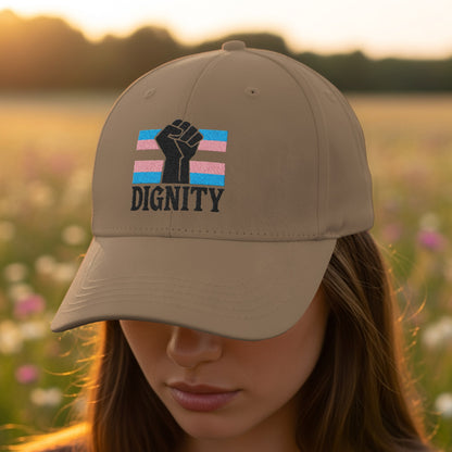 Dignity Fist with Transgender Flag Design Cap product