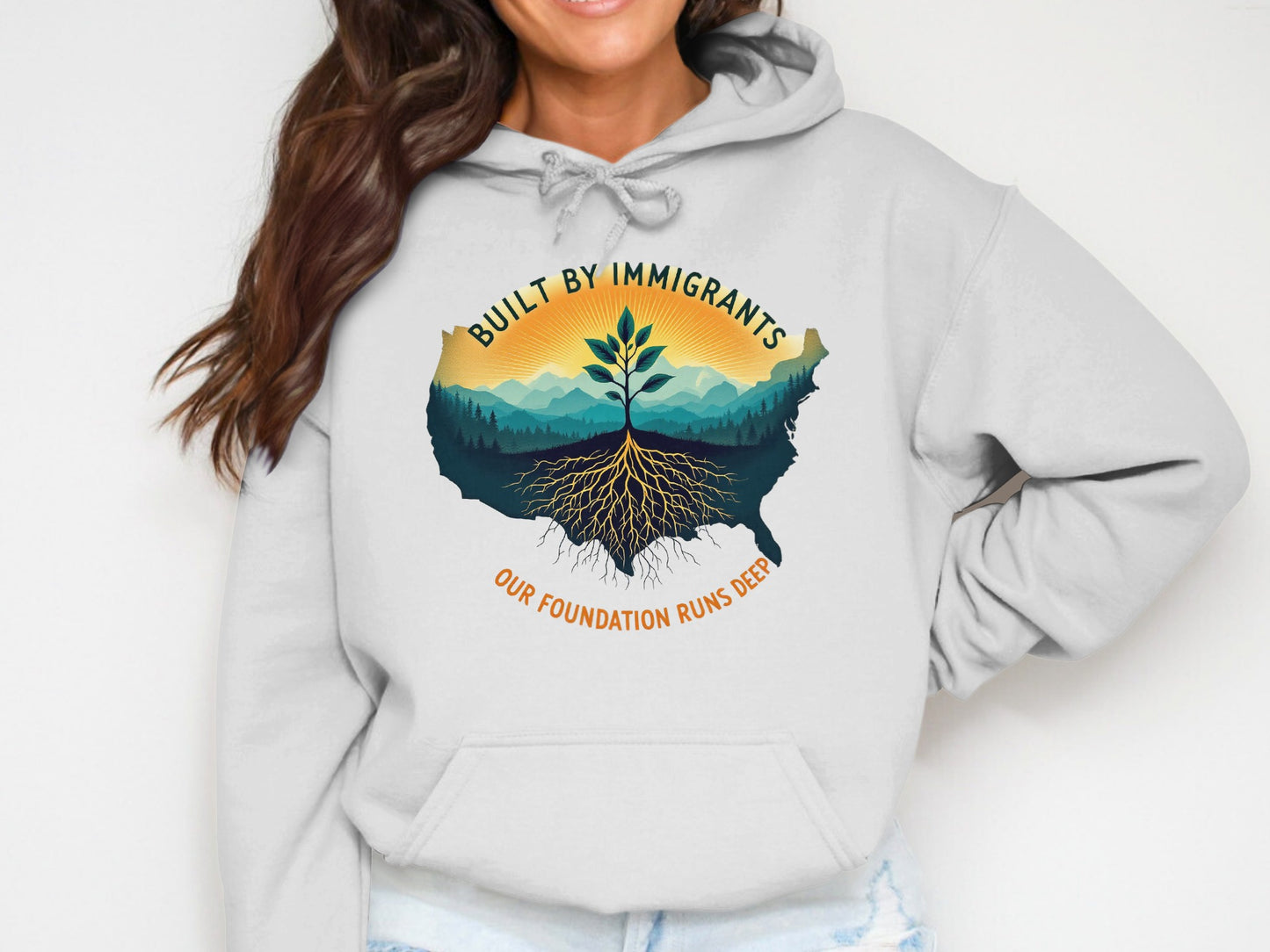 Built By Immigrants Our Foundation Runs Deep Hoodie product