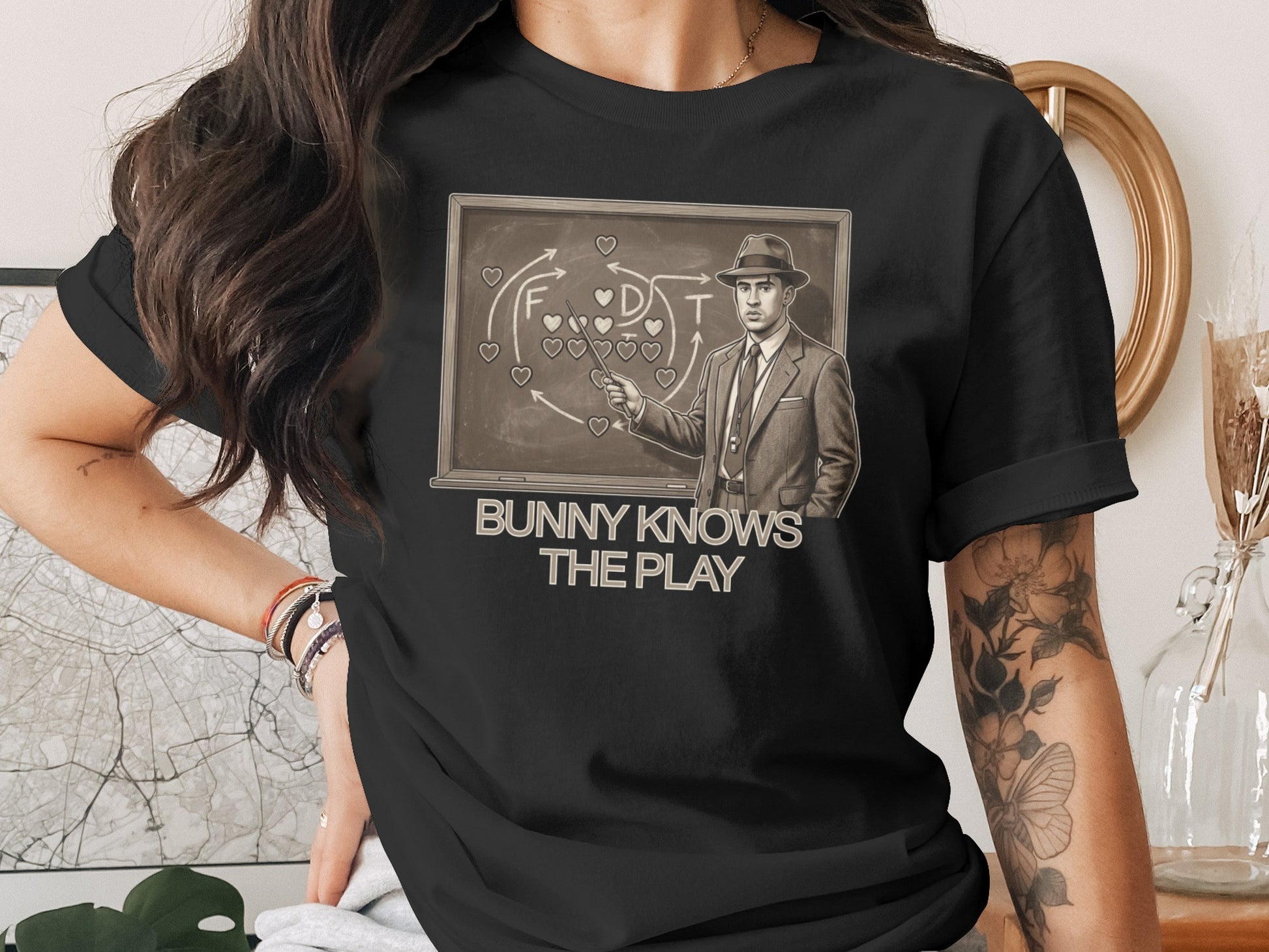 Bunny Knows The Play Graphic T-Shirt Product