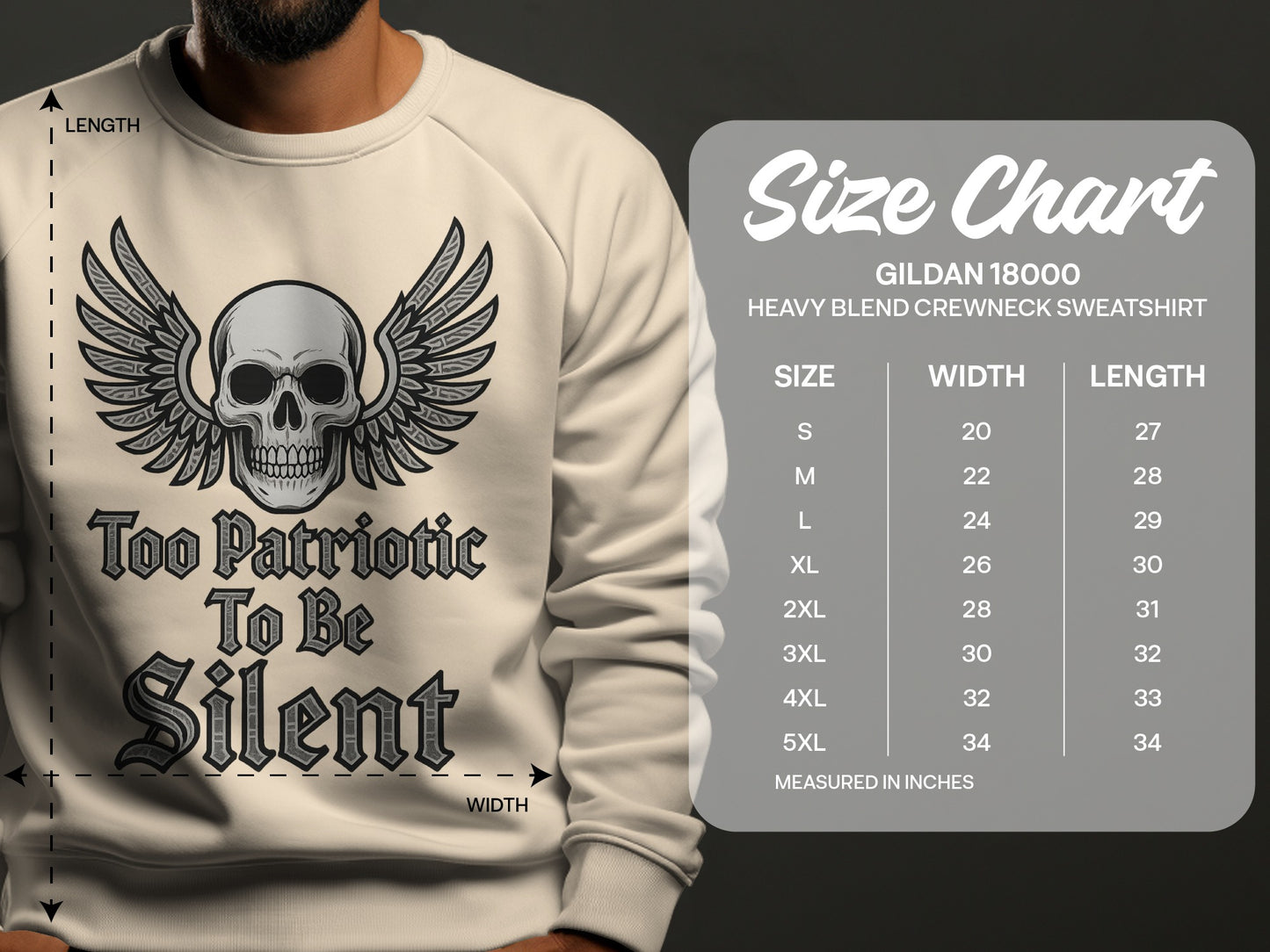 Too Patriotic To Be Silent Sweatshirt