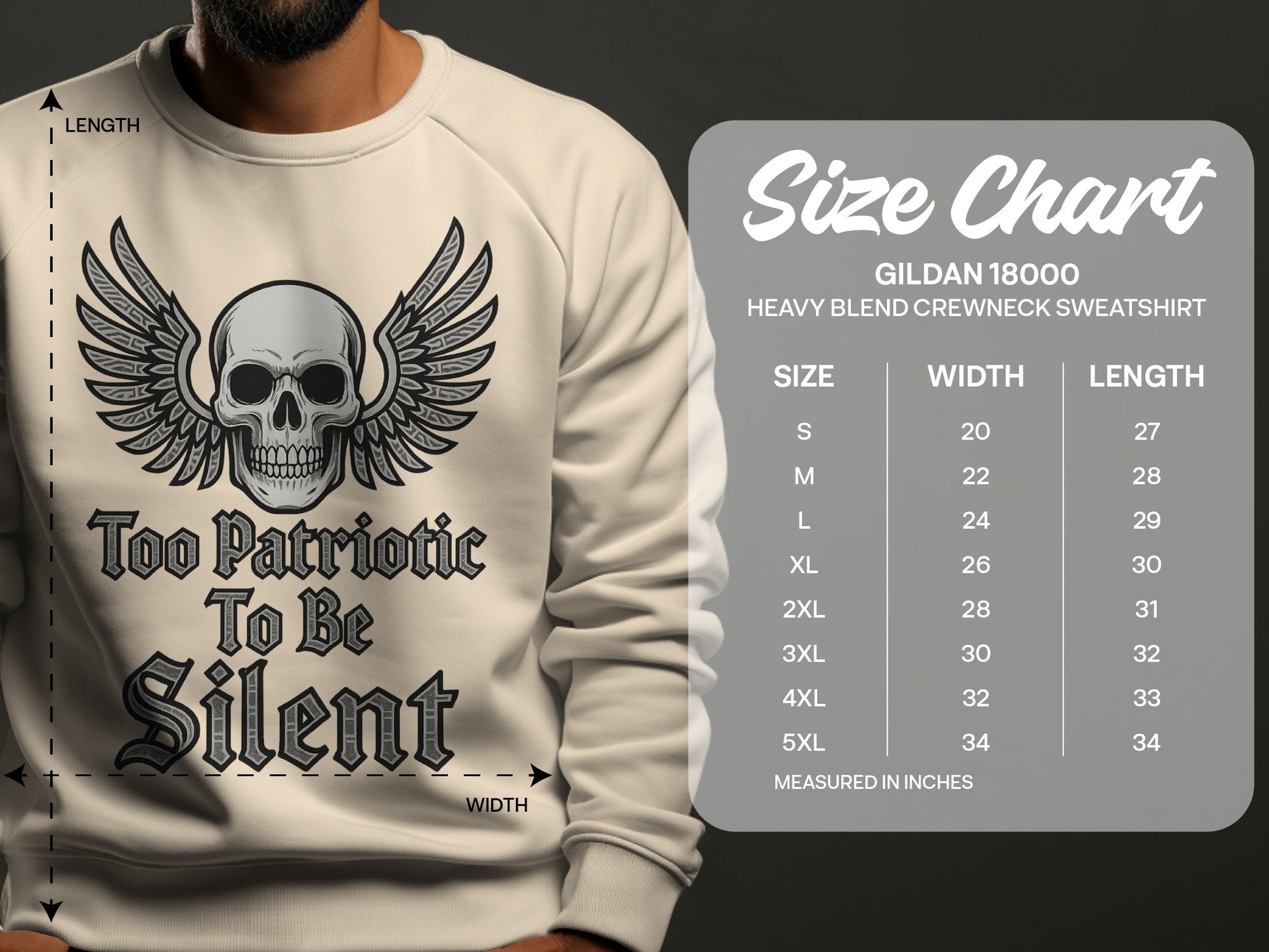 Too Patriotic To Be Silent Sweatshirt