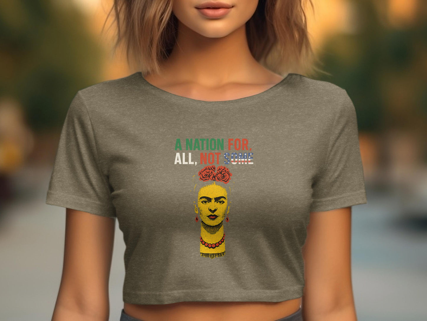 A Nation For All Not One Graphic Crop Top product